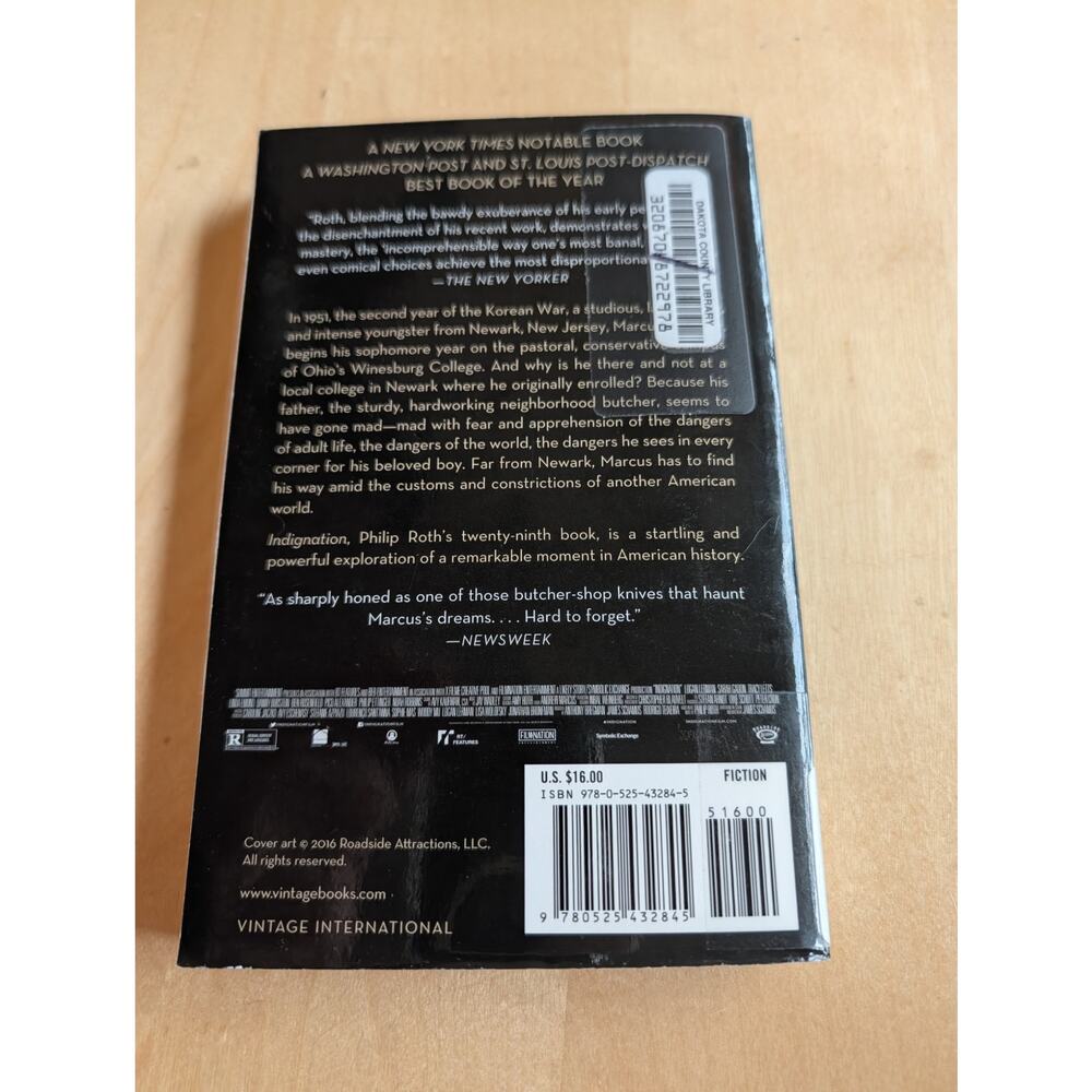 🏖️Indignation by Philip Roth - Picture 2 of 2